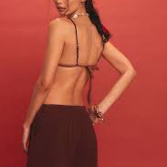 Free People Pucker Check Wrap Shorts NWOT * - Picture 3 of 7